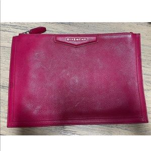 Givenchy red Antigonia medium clutch bag authentic!
